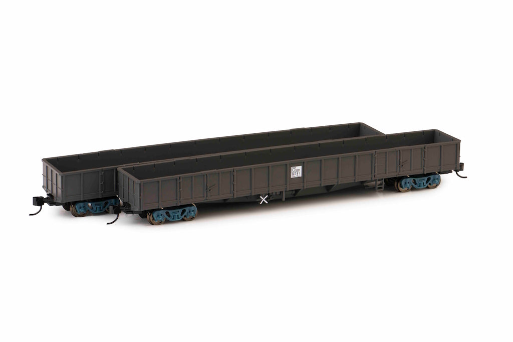 2 Pack CDY gondola wagon PTC Black as delivered 1975-76