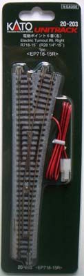 20-203 turnout R/H #6 radius 718-15 motorised