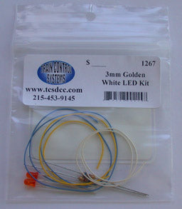 TCS1267 3mm Golden White LED kit