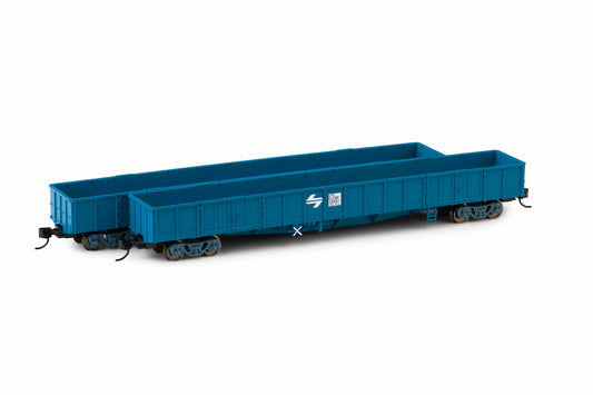 2 Pack CDY gondola wagon PTC Blue as delivered 1975-76