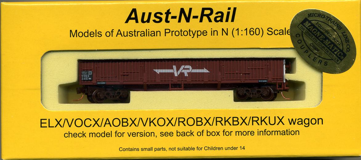 ANR 3322 VOCX (ELX) Victorian Railways number 246 with Micro-Trains bogies