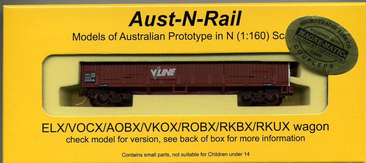 ANR 3323 VOCX (ELX) VLINE number 294 with Micro-Trains bogies