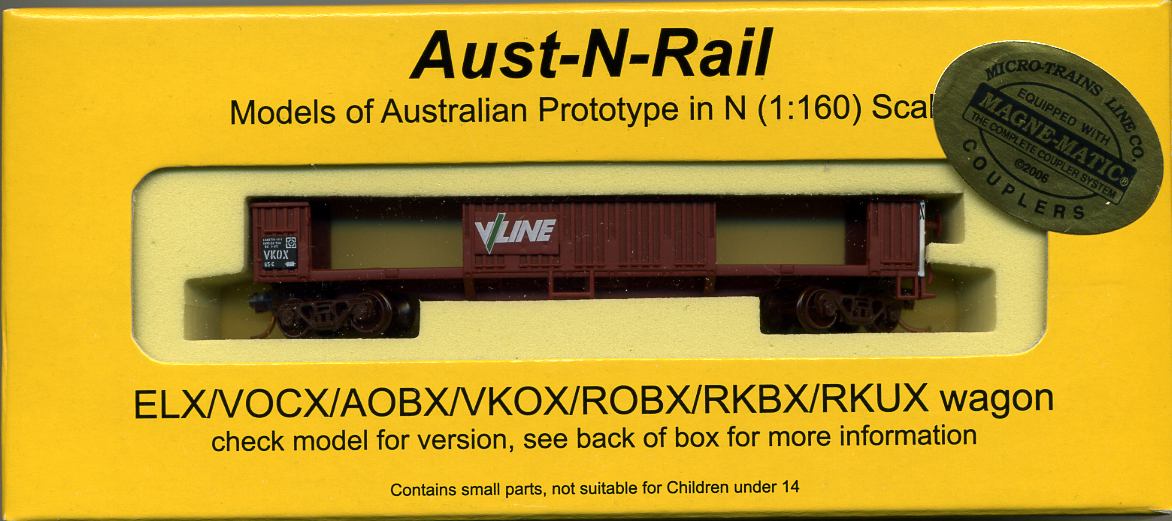 ANR 3324 VKOX (ELX no doors) VLINE number 65 with Micro-Trains bogies