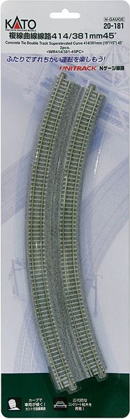 20-181 Double track concrete sleeper super elevated curve 414/381 mm
