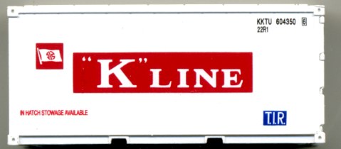 20ft Refrigerated container 'K' line(2) – AUST-N-RAIL